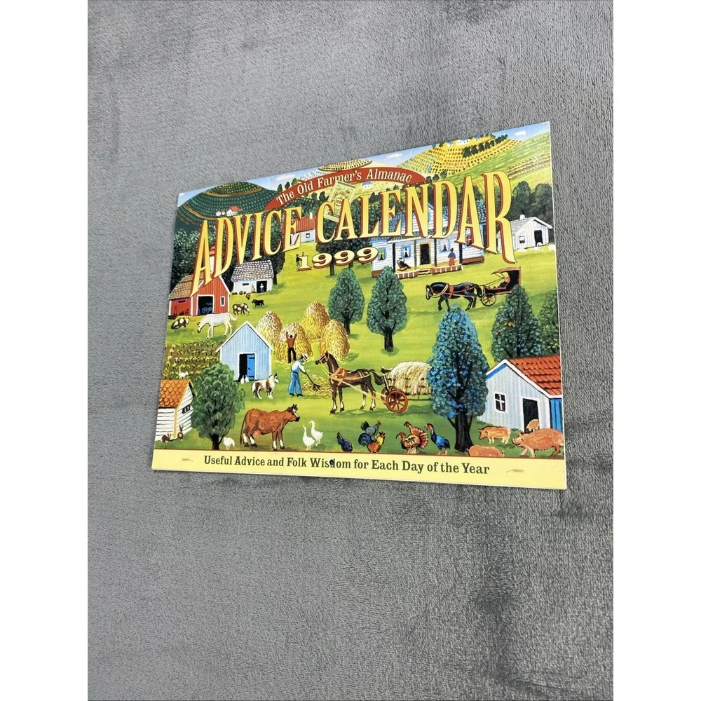 Vintage The Old Farmer's Almanac Calendar of Everyday Advice 1999 Rare Very Good